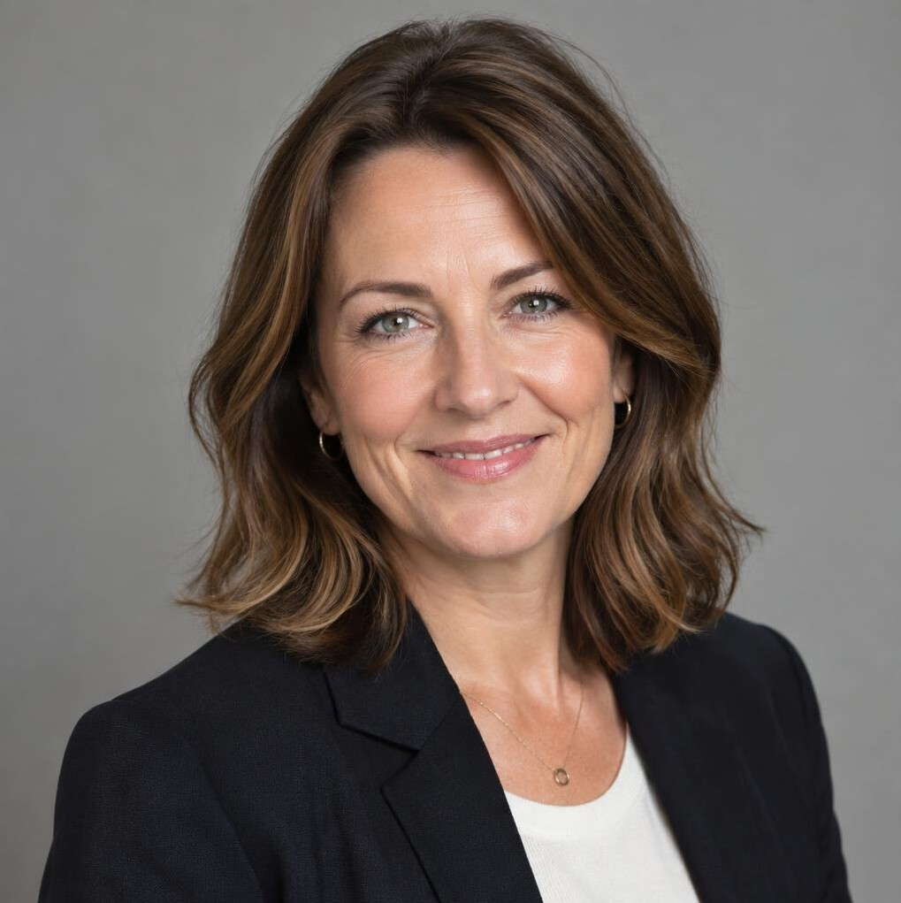 Portrait of a British television producer smiling